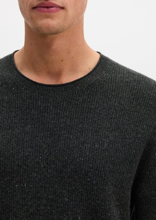 Regular-fit sweater — Dark Grey Melange