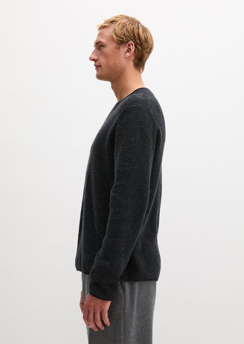 Regular-fit sweater — Dark Grey Melange