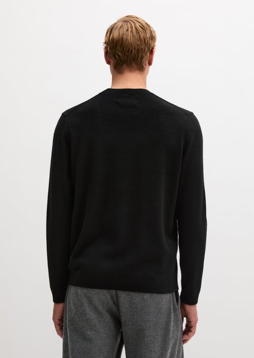 Regular-fit sweater — Black