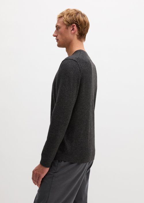 Regular-fit sweater — Dark Grey Melange