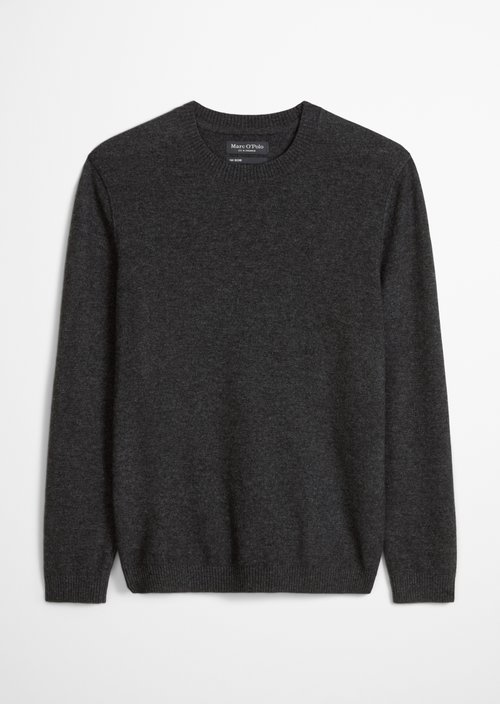 Regular-fit sweater — Dark Grey Melange