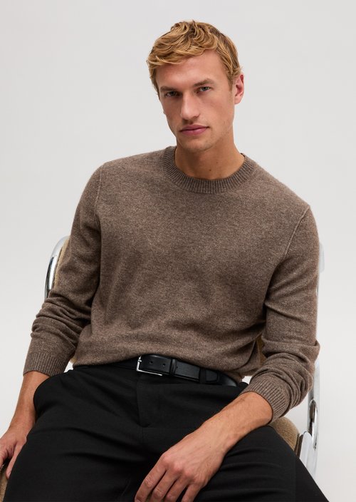 Regular-fit sweater — Dark Nickle