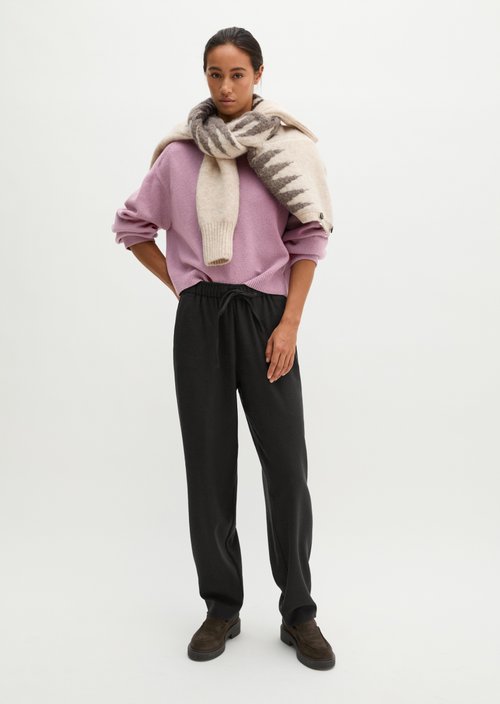 Regular-fit jogger-style pants — Broken Graphite