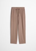 Regular-fit jogger-style pants made from a virgin wool-viscose