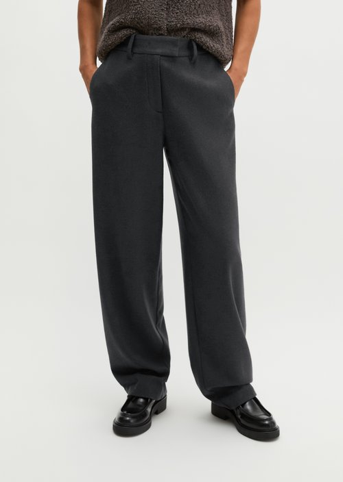 Regular-Fit Tailored Pants — Broken Graphite