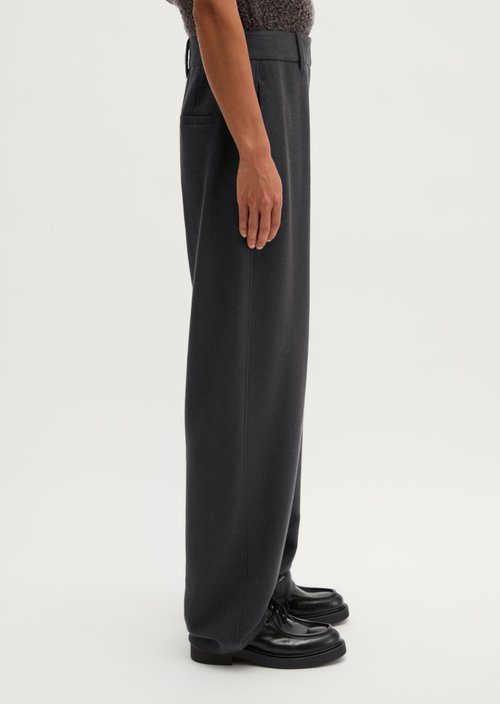 Regular-Fit Tailored Pants — Broken Graphite