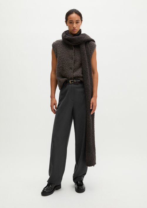 Regular-Fit Tailored Pants — Broken Graphite