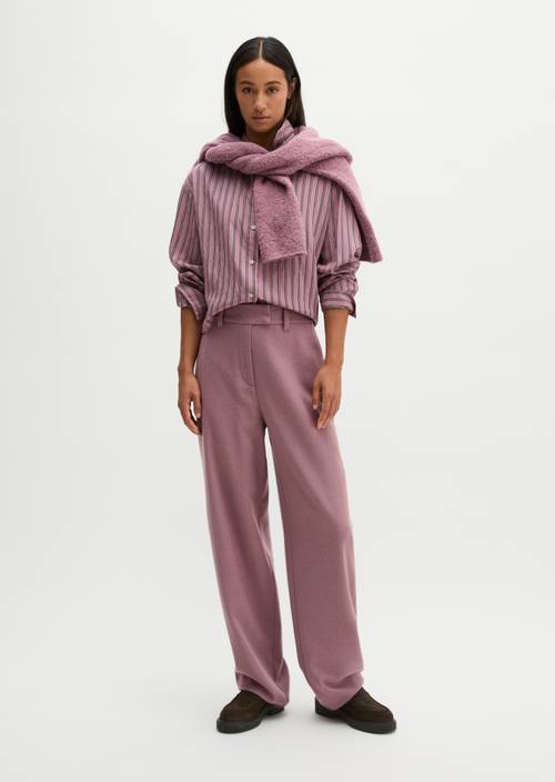 Regular-Fit Tailored Pants Gentle Mauve in front view
