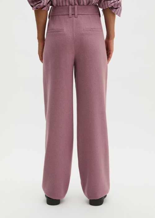 Regular-Fit Tailored Pants — Gentle Mauve