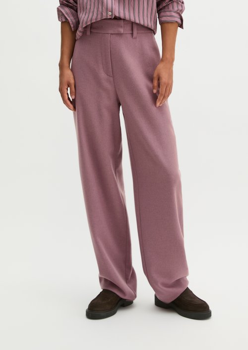 Regular-Fit Tailored Pants — Gentle Mauve