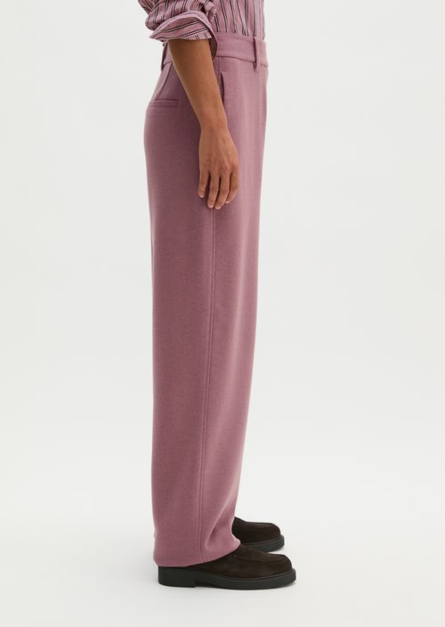 Regular-Fit Tailored Pants — Gentle Mauve