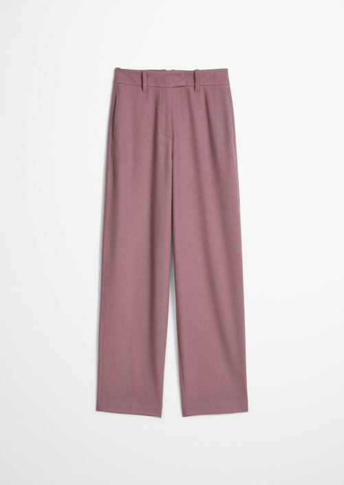 Regular-Fit Tailored Pants — Gentle Mauve