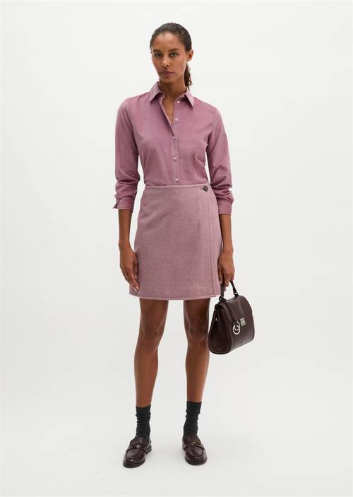 Mini-Wickelrock regular Gentle Mauve in Frontalansicht
