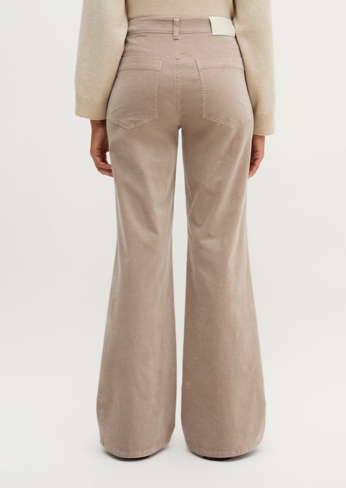 Bootcut cotton pants — Chalky Mauve