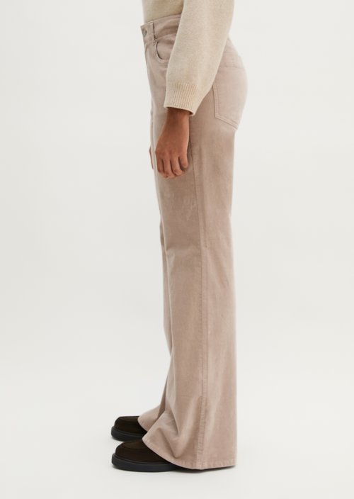 Bootcut cotton pants — Chalky Mauve