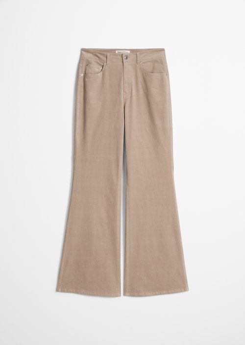 Bootcut cotton pants — Chalky Mauve