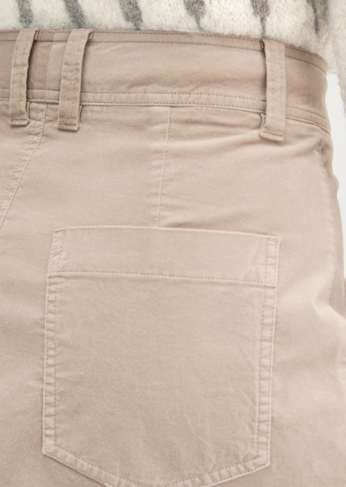 Velvet Miniskirt — Chalky Mauve