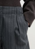 Pinstripe Shorts, Regular Fit made from a virgin wool blend - gray