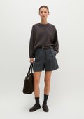 Pinstripe Shorts, Regular Fit made from a virgin wool blend - gray
