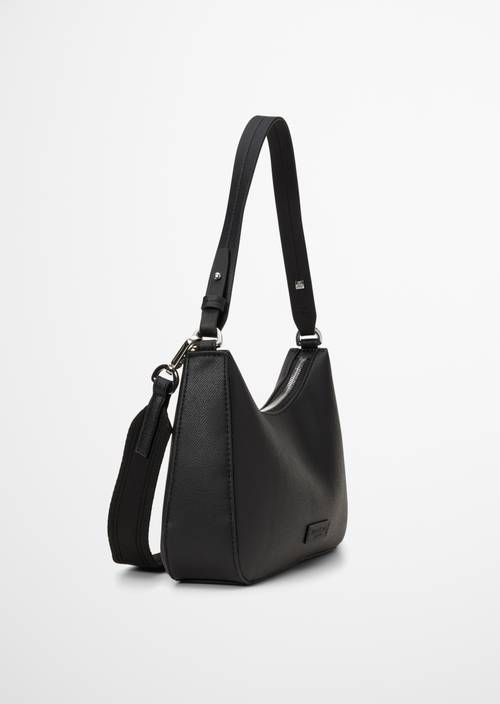 Umhängetasche Model Vena Black in Seitenansicht