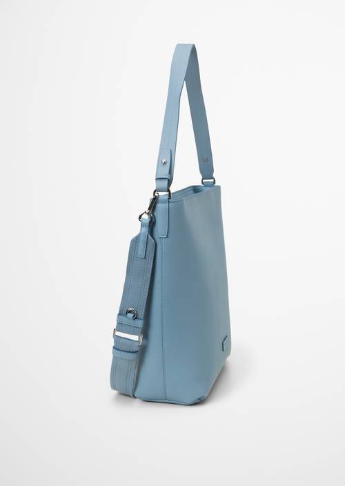 Hobo Bag Clear Blue in Seitenansicht