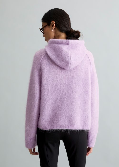Oversized Knit Hoodie — Lumi Lilac