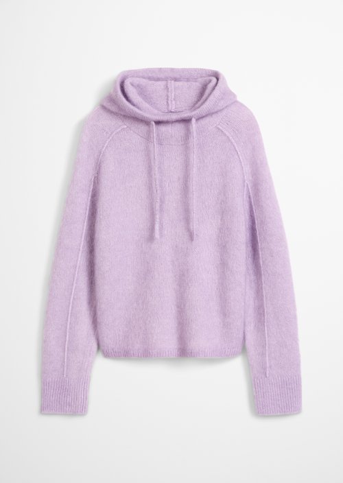 Oversized Knit Hoodie — Lumi Lilac