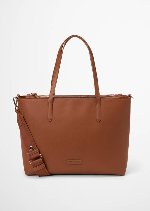 Shopper Model Vreni medium Classic Cognac in Frontalansicht