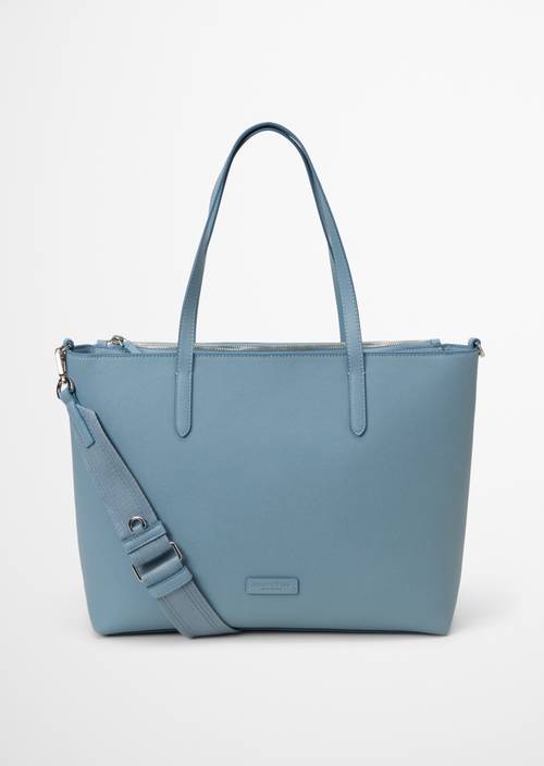 Shopper Model Vreni medium Clear Blue in Frontalansicht