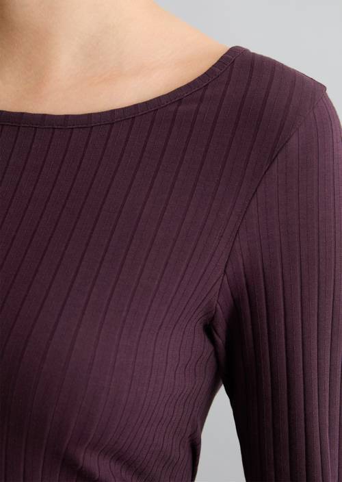 Longsleeve slim Rhubarb Jam in Detailansicht