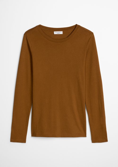 Slim-fit long-sleeve shirt — Old Copper