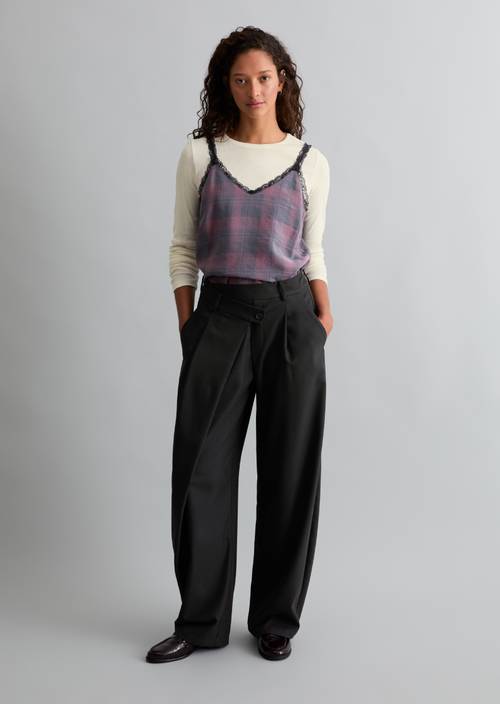 Crossover-broek barrel Black in vooraanzicht