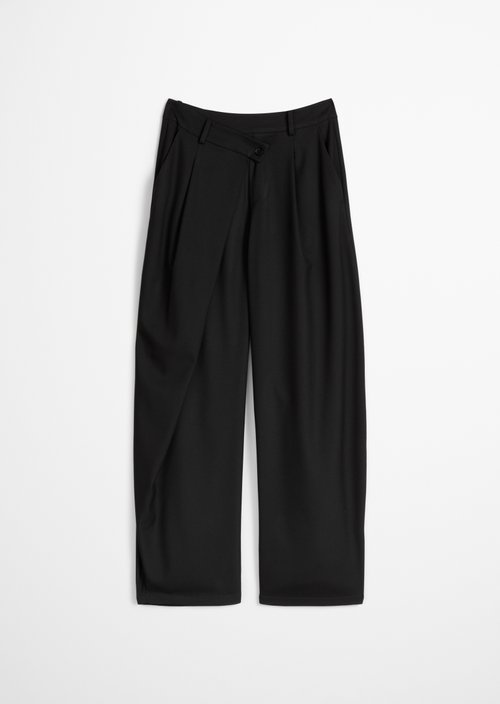 Marc O'polo Damen Schwarz Crossover-Hose Barrel