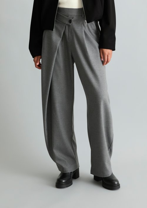 Barrel Crossover Pants — Dark Shadow Melange