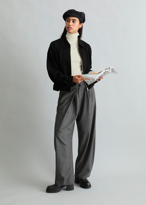 Barrel Crossover Pants — Dark Shadow Melange
