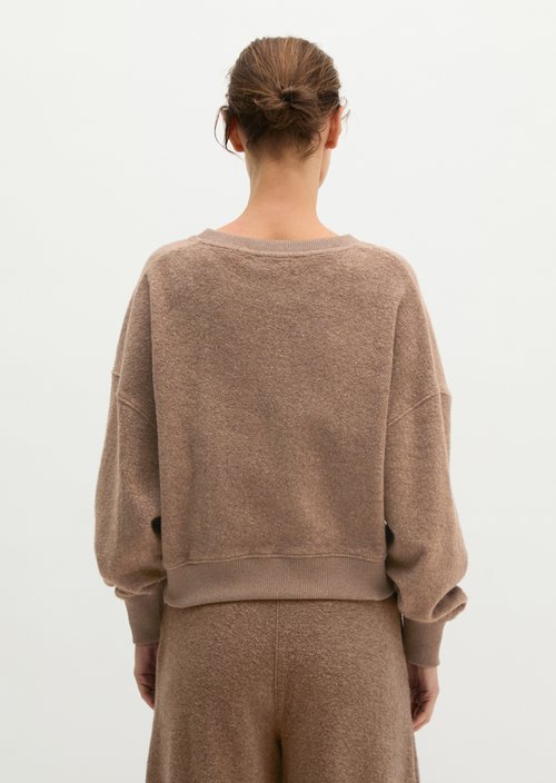 Oversized Sweatshirt — Stone Taupe Melange
