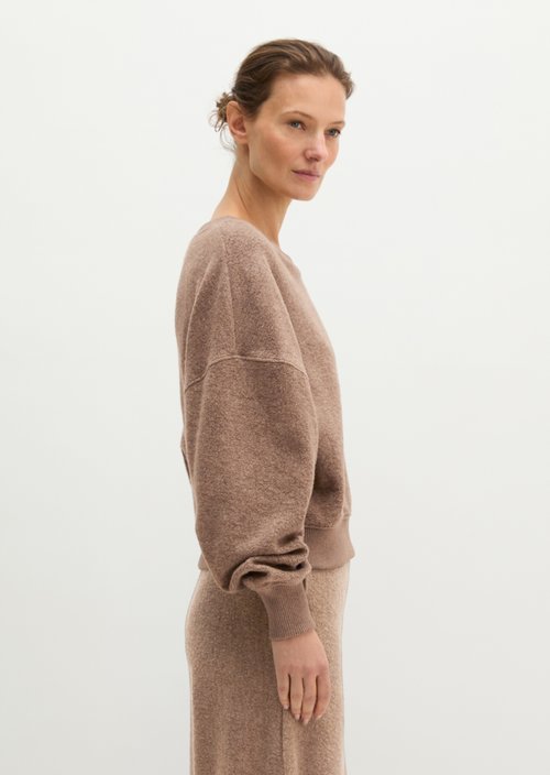Oversized Sweatshirt — Stone Taupe Melange