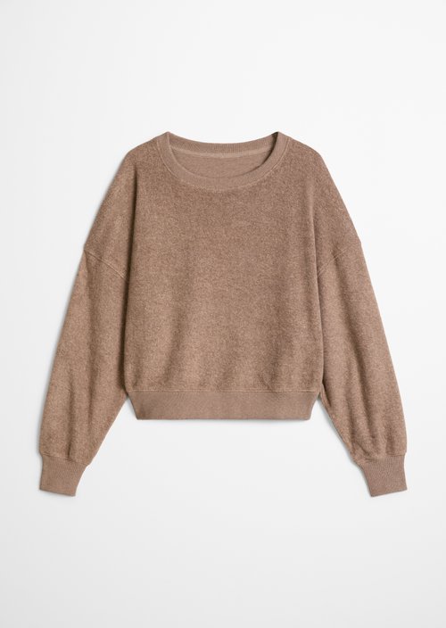 Oversized Sweatshirt — Stone Taupe Melange