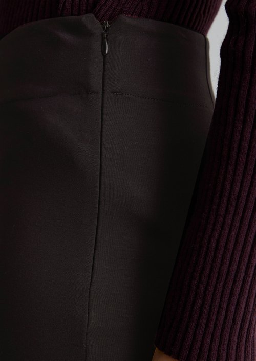 Wide-leg jersey pants — Black