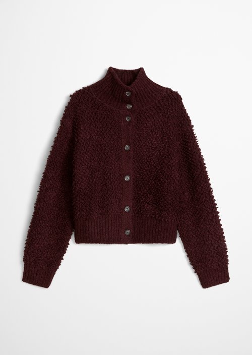 Oversized Bubble Bouclé Cardigan — Rhubarb Jam