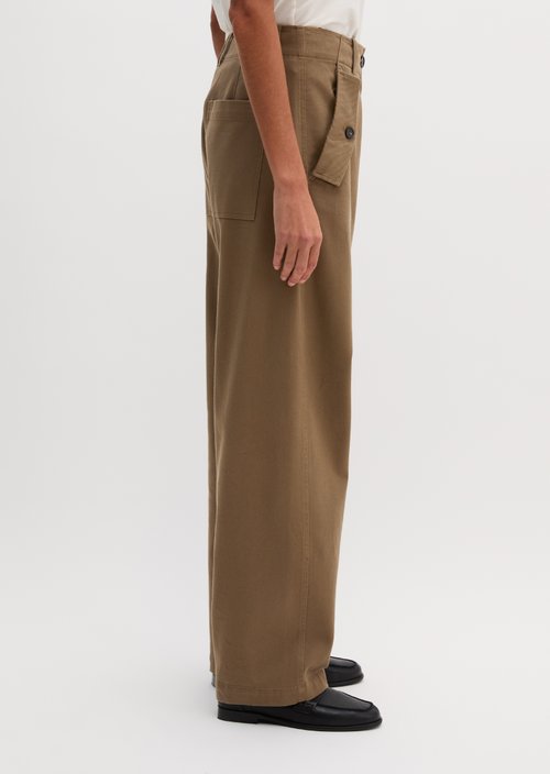 Barrel Cargo Pants, O-Shape — Milky Brown