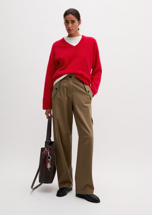 Barrel Cargo Pants, O-Shape — Milky Brown