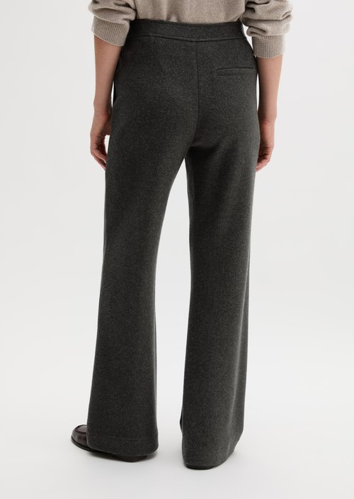 Pull-on Jersey Pants — Dark Graphite Melange