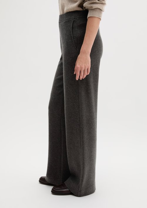 Pull-on Jersey Pants — Dark Graphite Melange