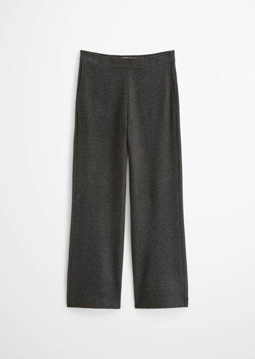 Pull-on Jersey Pants — Dark Graphite Melange