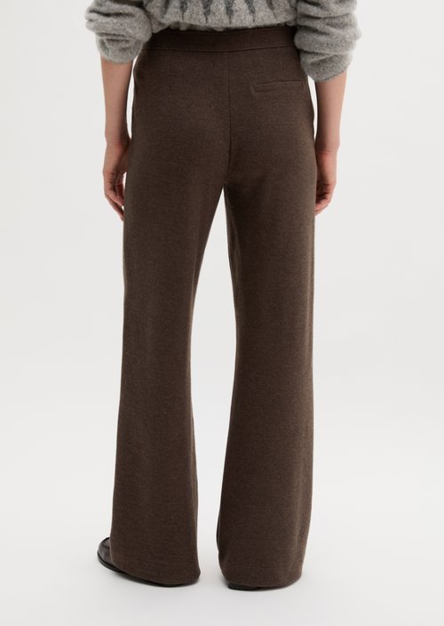 Pull-on Jersey Pants — Stone Brown Melange