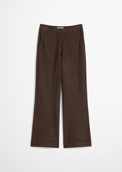 Pull-on Jersey Pants — Stone Brown Melange