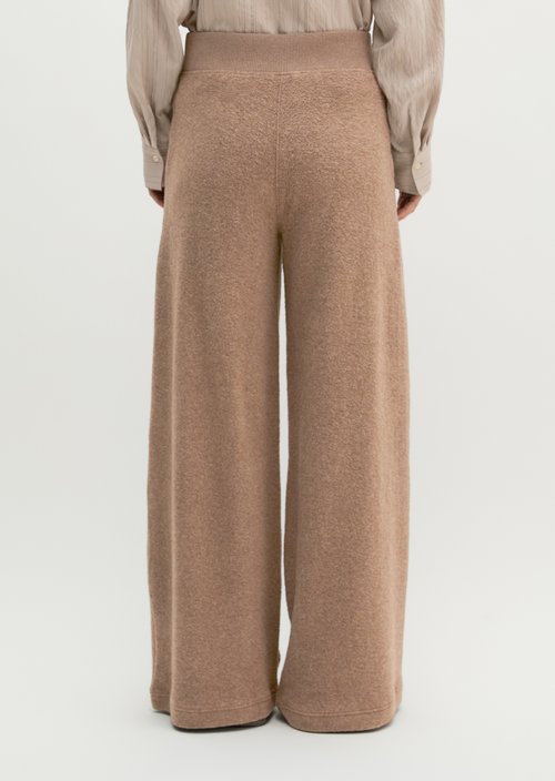 Wide-leg sweatpants — Stone Taupe Melange