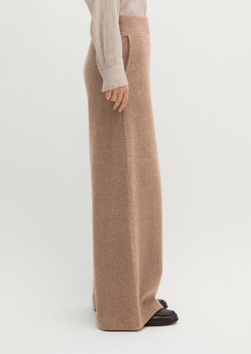 Wide-leg sweatpants — Stone Taupe Melange