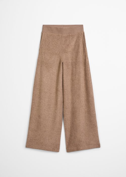 Wide-leg sweatpants — Stone Taupe Melange